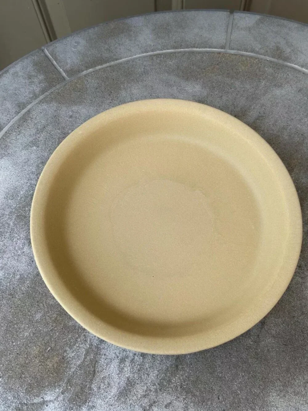 Papered Chef Stoneware 9” Pie Plate w/Recipe and Instruction Book